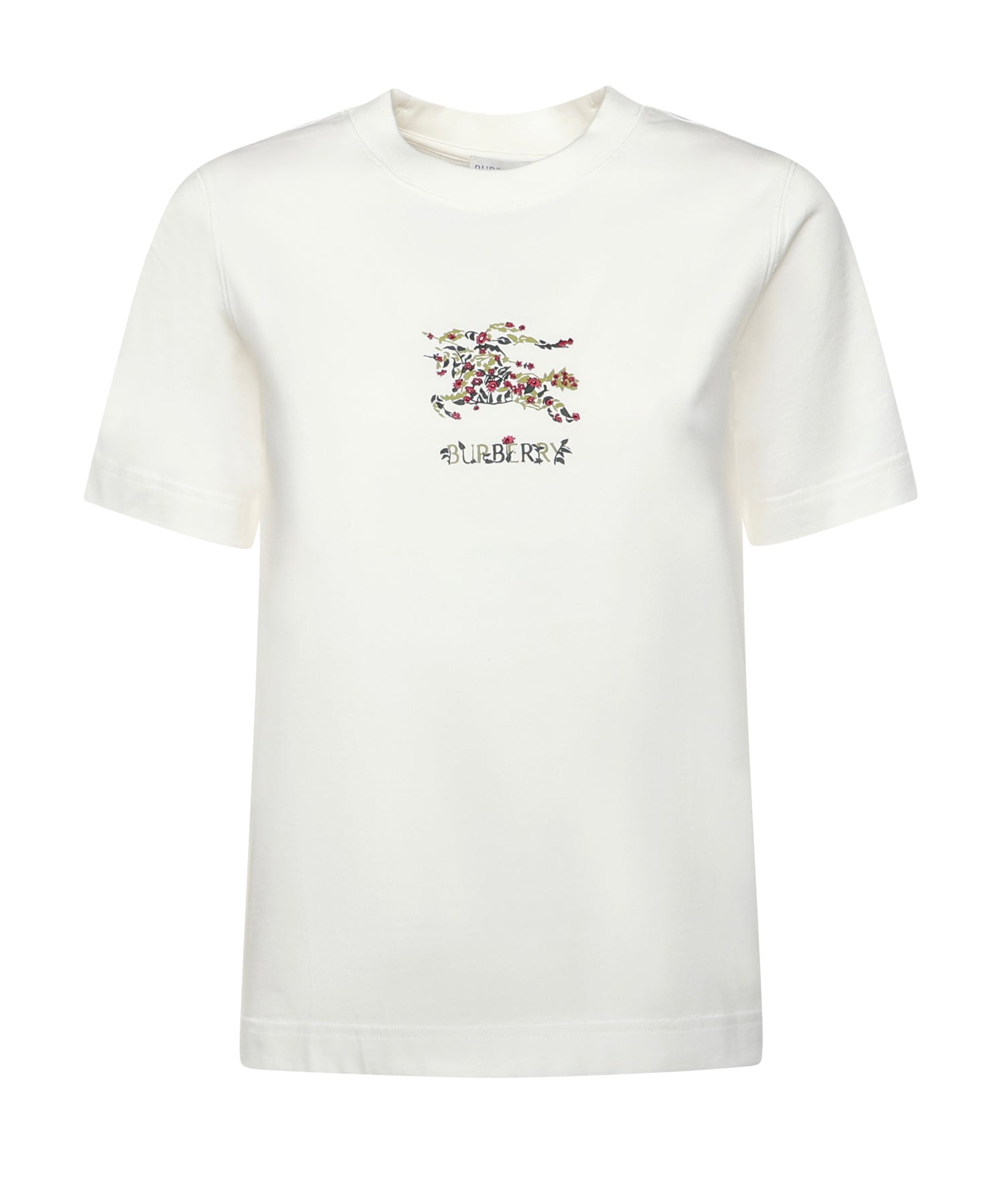 T-shirt in cotone Check con EKD 8118964 B7078 BURBERRY 