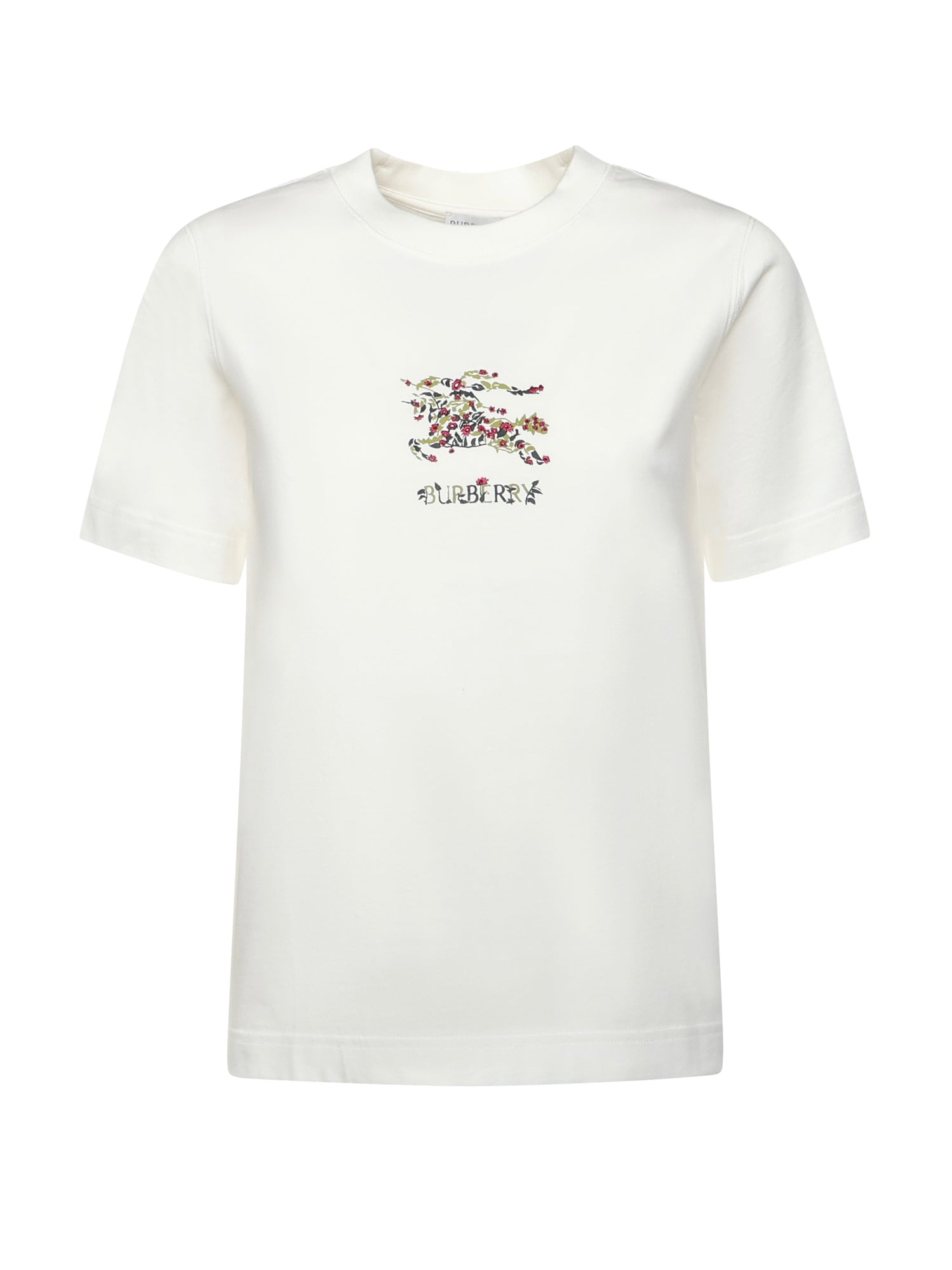 T-shirt in cotone Check con EKD 8118964 B7078 BURBERRY 