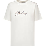 T-shirt in cotone con logo 8118971 B7078 BURBERRY 