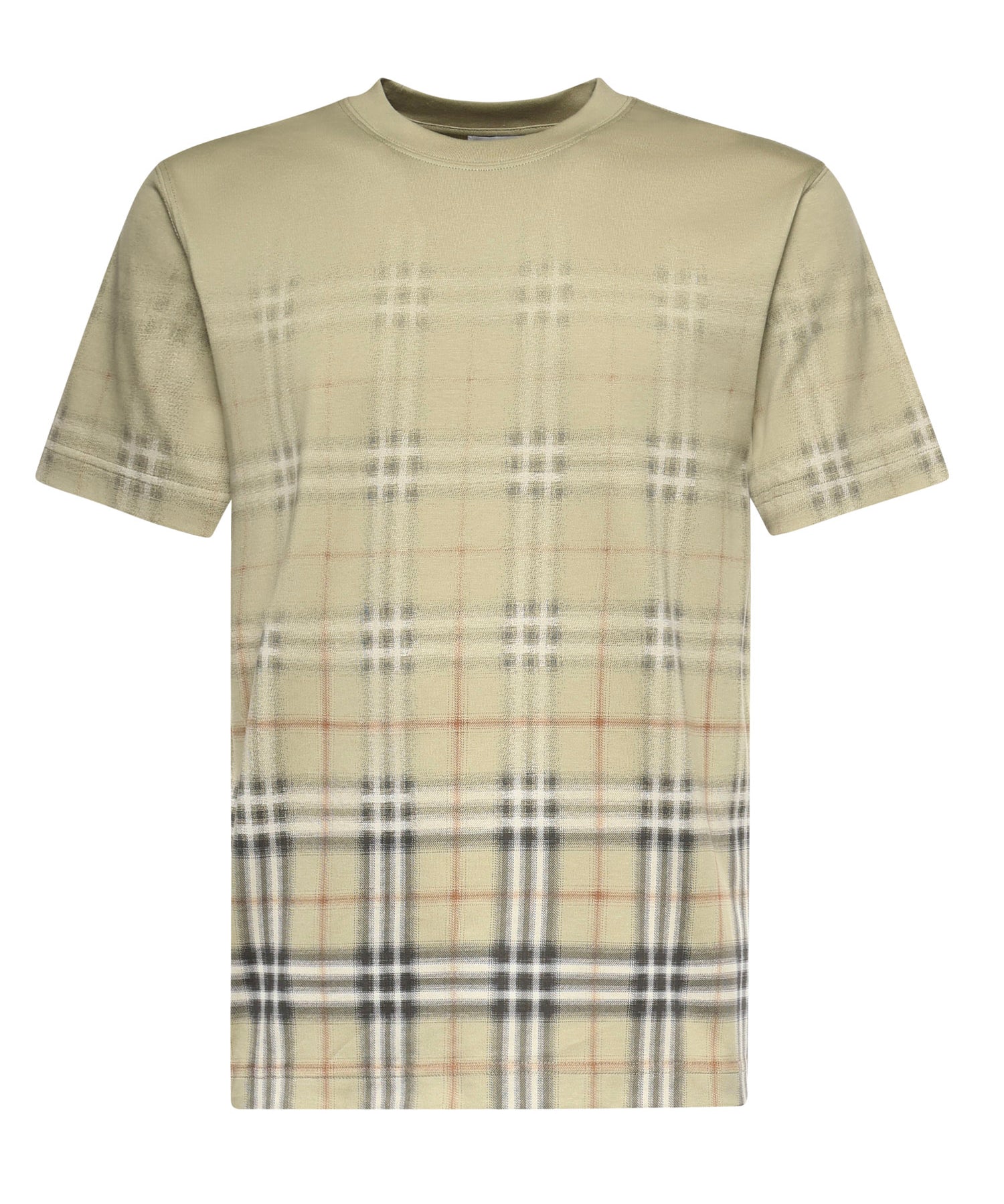 T-shirt in cotone Check sfumato 8119023 C4053 BURBERRY 