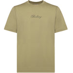 T-shirt in cotone con logo in corsivo Check 8119081 C4201 BURBERRY 