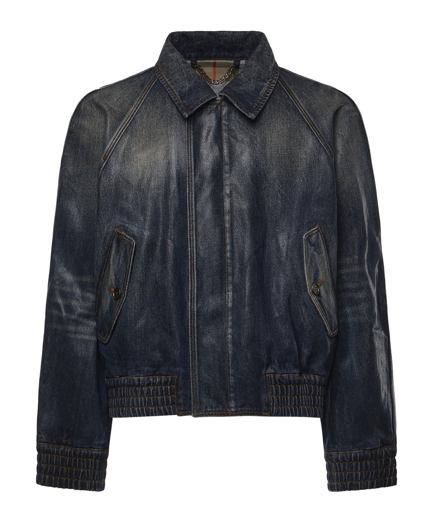Giacca in denim spalmato 8121597 A1322 BURBERRY 