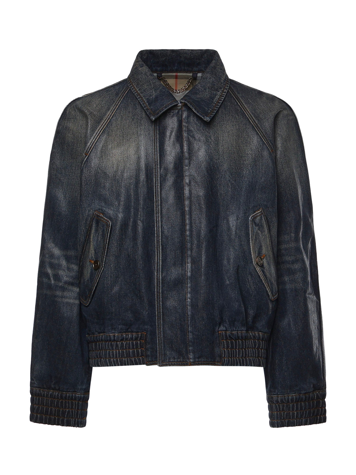 Giacca in denim spalmato 8121597 A1322 BURBERRY 