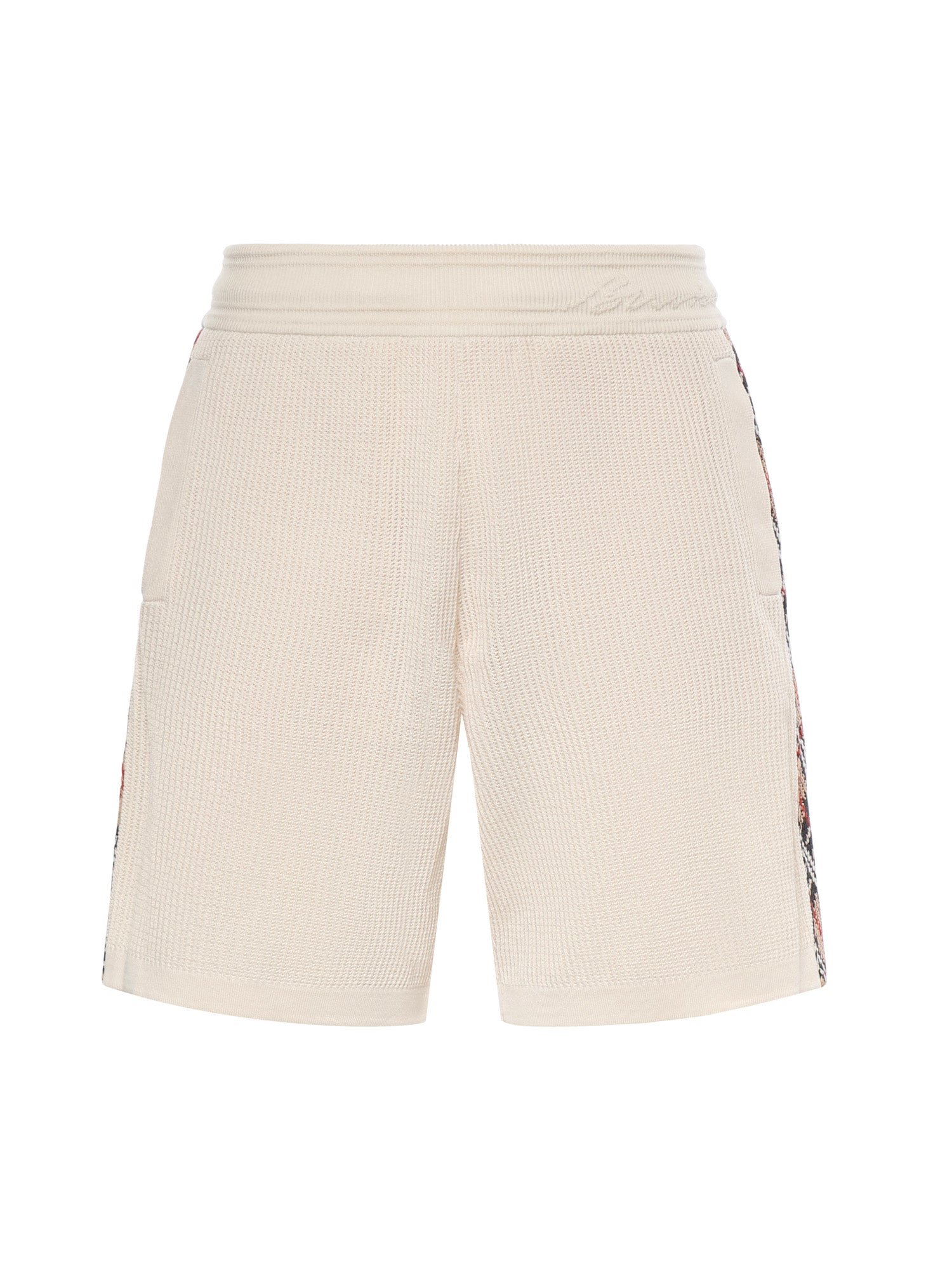Shorts in cotone con finiture Check 8122350 C5121 BURBERRY 