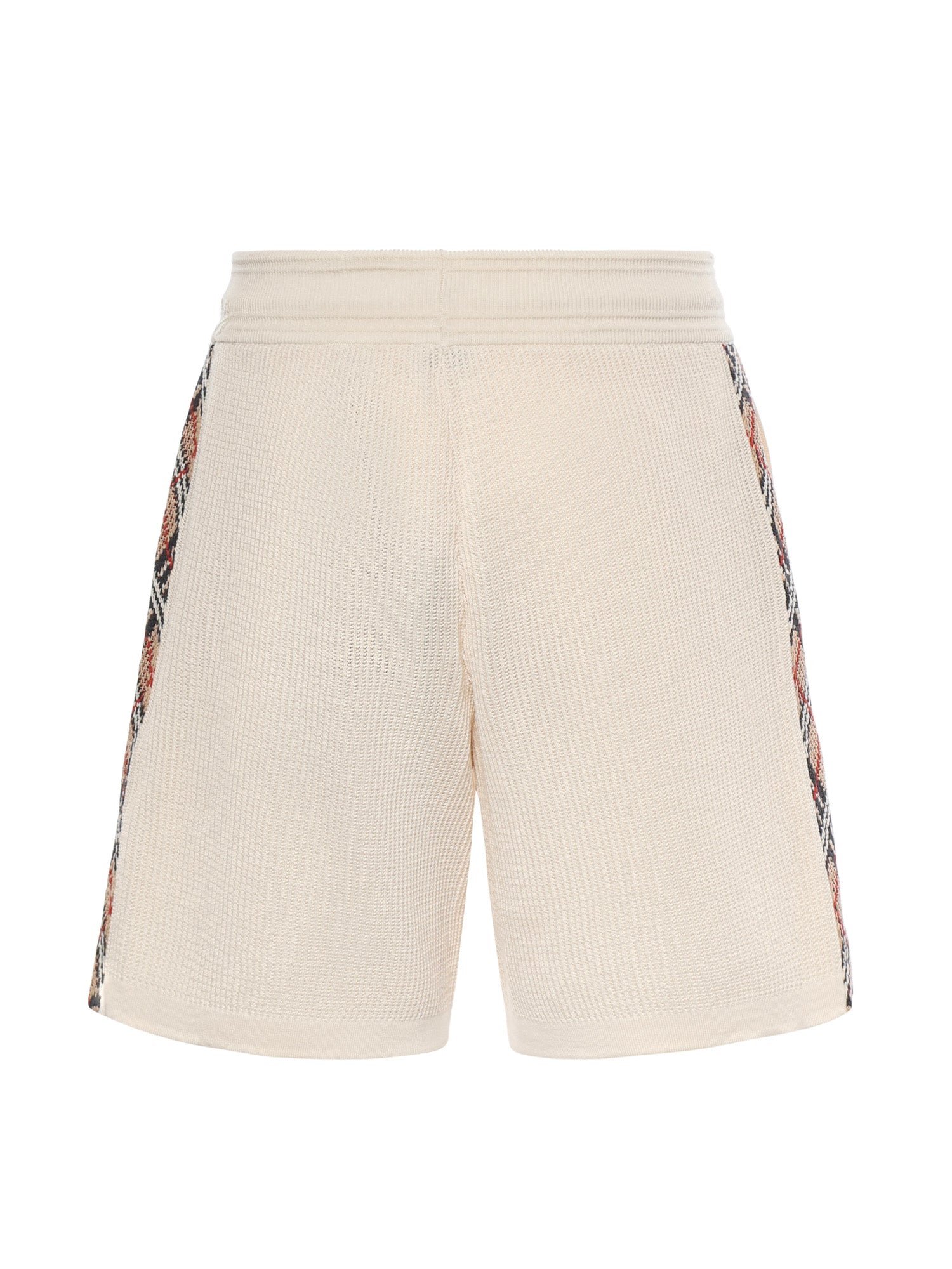 Shorts in cotone con finiture Check 8122350 C5121 BURBERRY 