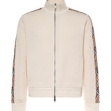 Giacca in cotone con finiture Check 8122452 C5121 BURBERRY 