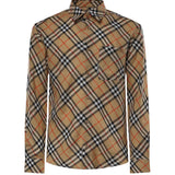 Camicia Check in lino 8123684 B9368 BURBERRY 