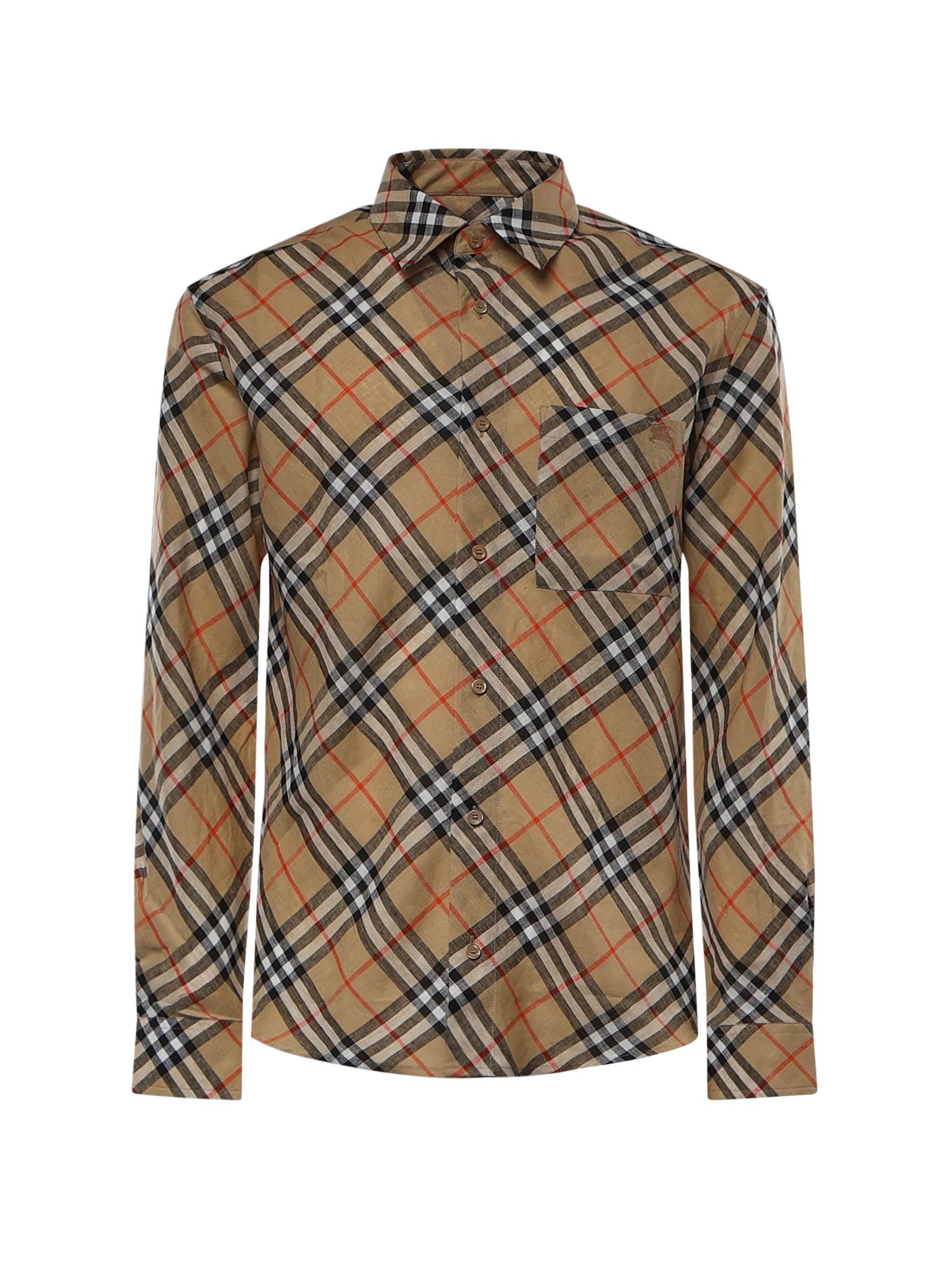 Camicia Check in lino 8123684 B9368 BURBERRY 