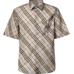 Camicia Check in lino 8123685 B8754 BURBERRY 