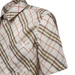 Camicia Check in lino 8123685 B8754 BURBERRY 
