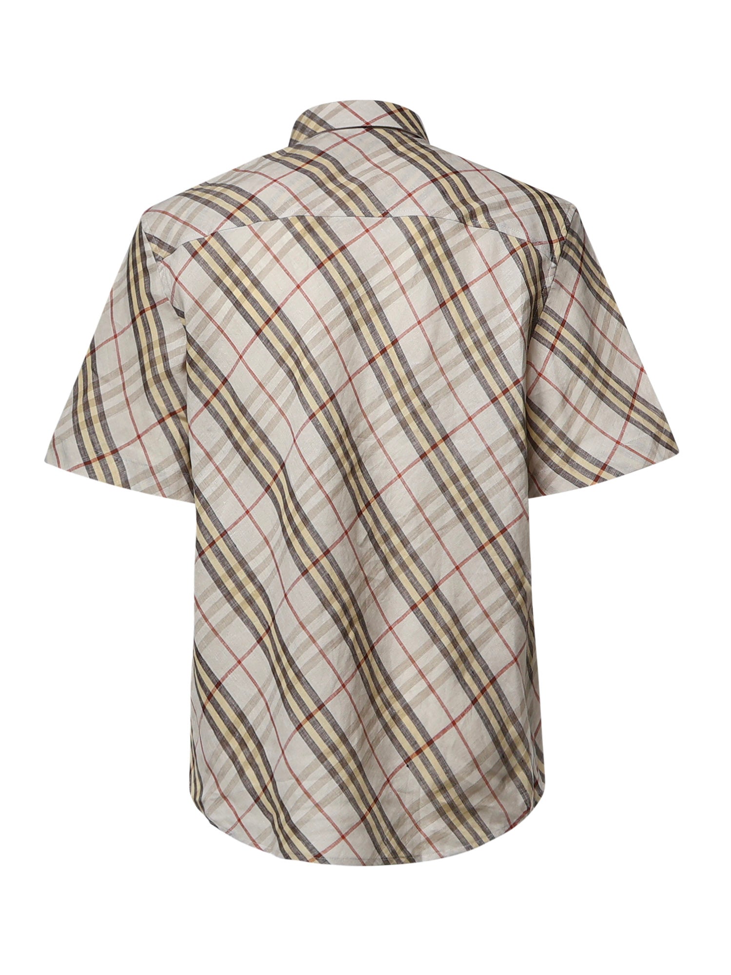 Camicia Check in lino 8123685 B8754 BURBERRY 