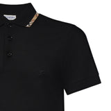 Polo in cotone con finiture Check 8126949 A1189 BURBERRY 