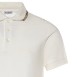 Polo in cotone con finiture Check 8126955 B7078 BURBERRY 