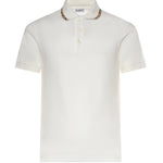 Polo in cotone con finiture Check 8126955 B7078 BURBERRY 