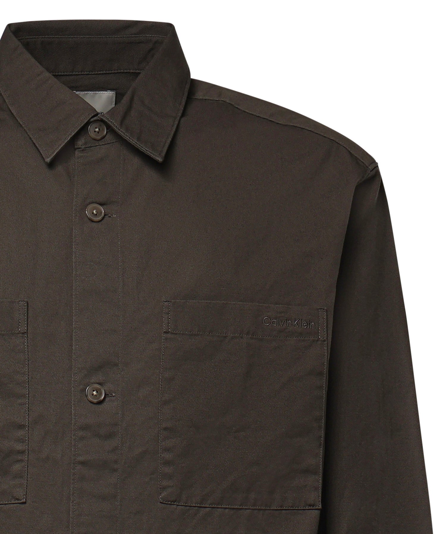 Camicia in misto cotone con logo LV04LG104G PAR CALVIN KLEIN 