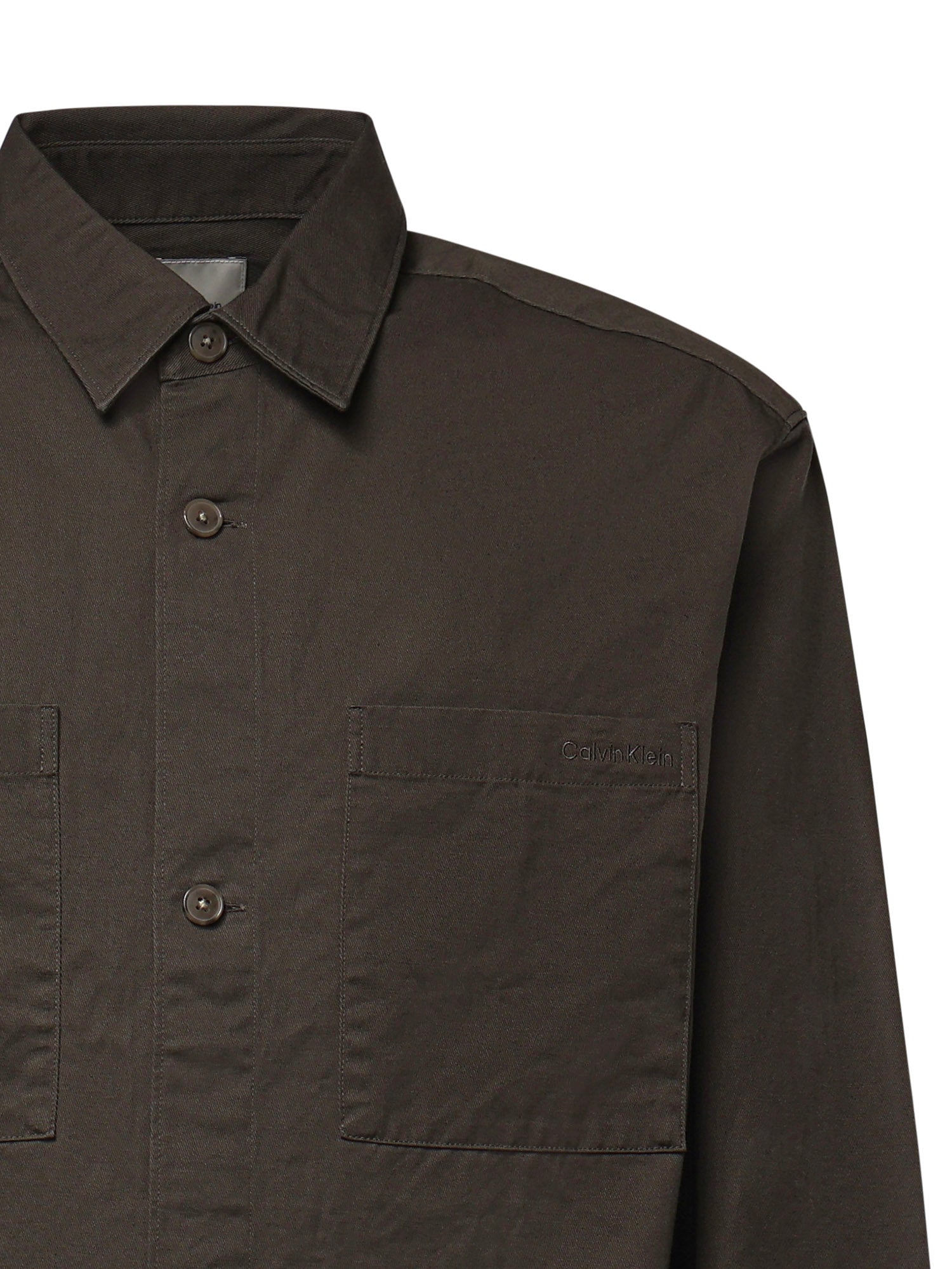 Camicia in misto cotone con logo LV04LG104G PAR CALVIN KLEIN 