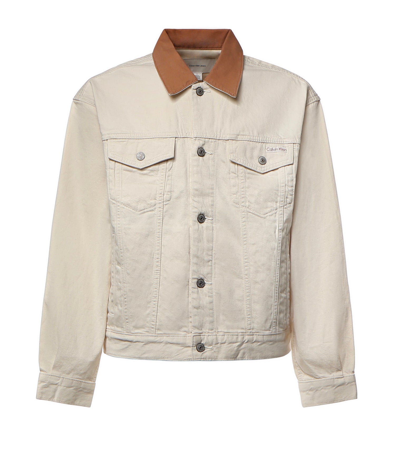 Giubbotto di jeans con colletto a contrasto '90 LV04RG906G X89 CALVIN KLEIN 
