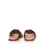 Sandalo Christine in satin A57175 CIOCCOLATO CARMENS 