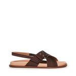 Sandalo Christine in satin A57175 CIOCCOLATO CARMENS 