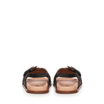 Sandalo Christine in satin A57175 NERO CARMENS 