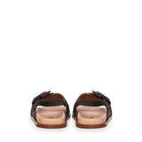 Sandalo Christine in satin A57175 NERO CARMENS 