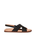 Sandalo Christine in satin A57175 NERO CARMENS 