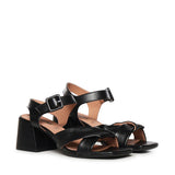 Sandali New Carry Cross in pelle A57184 NERO CARMENS 