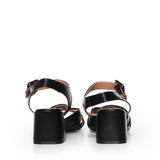 Sandali New Carry Cross in pelle A57184 NERO CARMENS 
