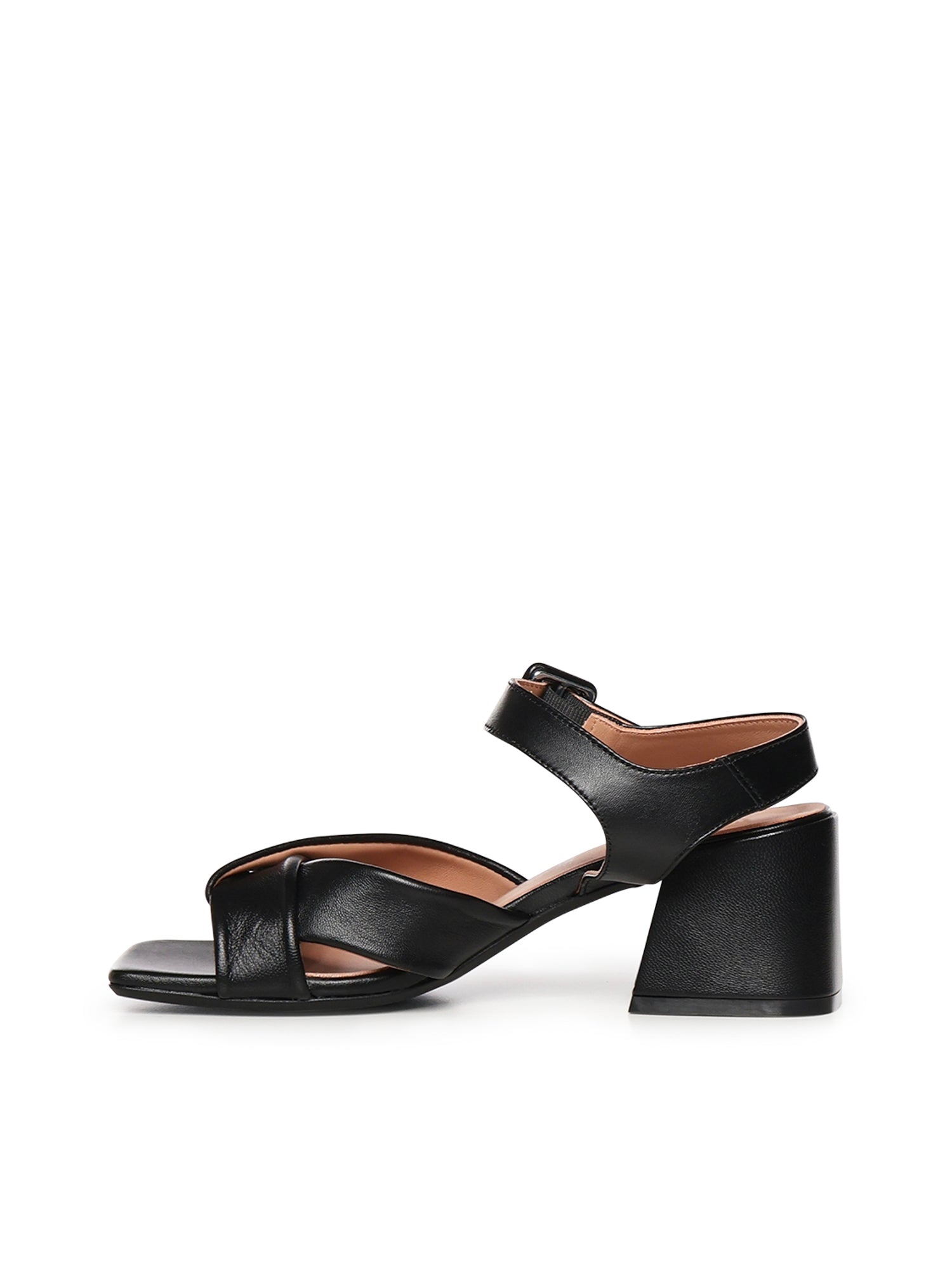 Sandali New Carry Cross in pelle A57184 NERO CARMENS 