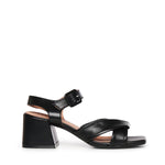Sandali New Carry Cross in pelle A57184 NERO CARMENS 