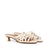 Mules Giuli Cage in pelle A57188 IVORY CARMENS 