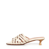 Mules Giuli Cage in pelle A57188 IVORY CARMENS 