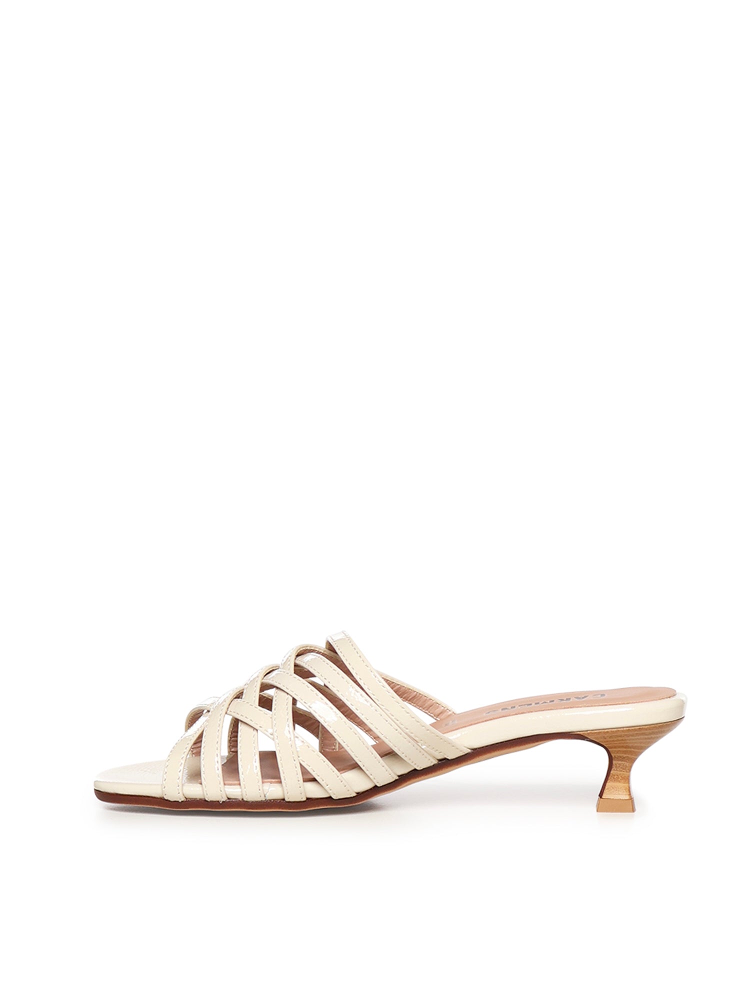 Mules Giuli Cage in pelle A57188 IVORY CARMENS 