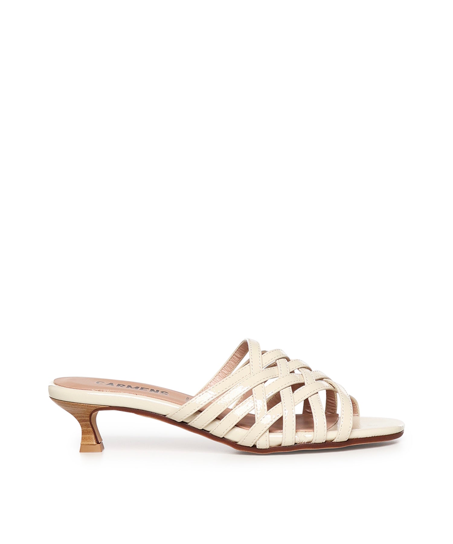 Mules Giuli Cage in pelle A57188 IVORY CARMENS 