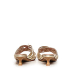 Mules Giuli Cage in pelle A57188 PLATINO CARMENS 
