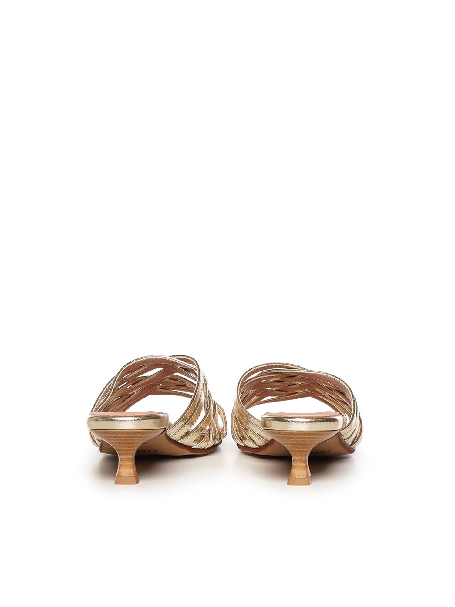 Mules Giuli Cage in pelle A57188 PLATINO CARMENS 