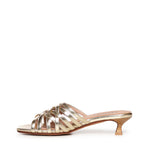 Mules Giuli Cage in pelle A57188 PLATINO CARMENS 