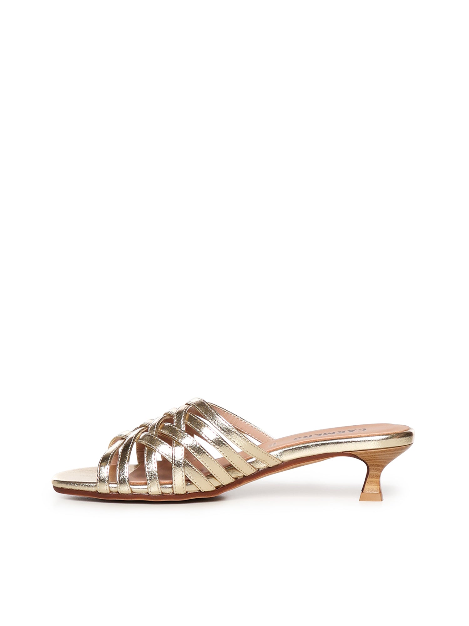 Mules Giuli Cage in pelle A57188 PLATINO CARMENS 