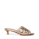 Mules Giuli Cage in pelle A57188 PLATINO CARMENS 