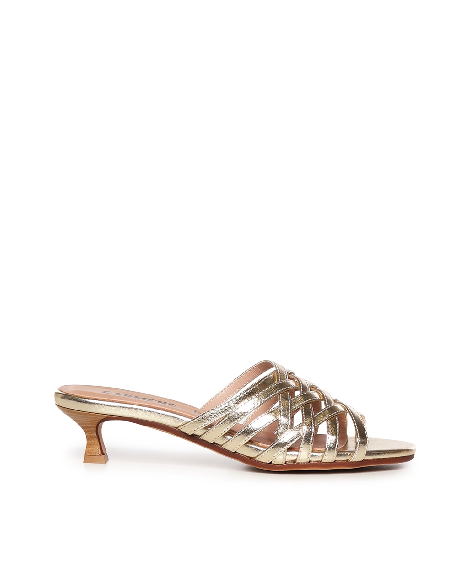 Mules Giuli Cage in pelle A57188 PLATINO CARMENS 