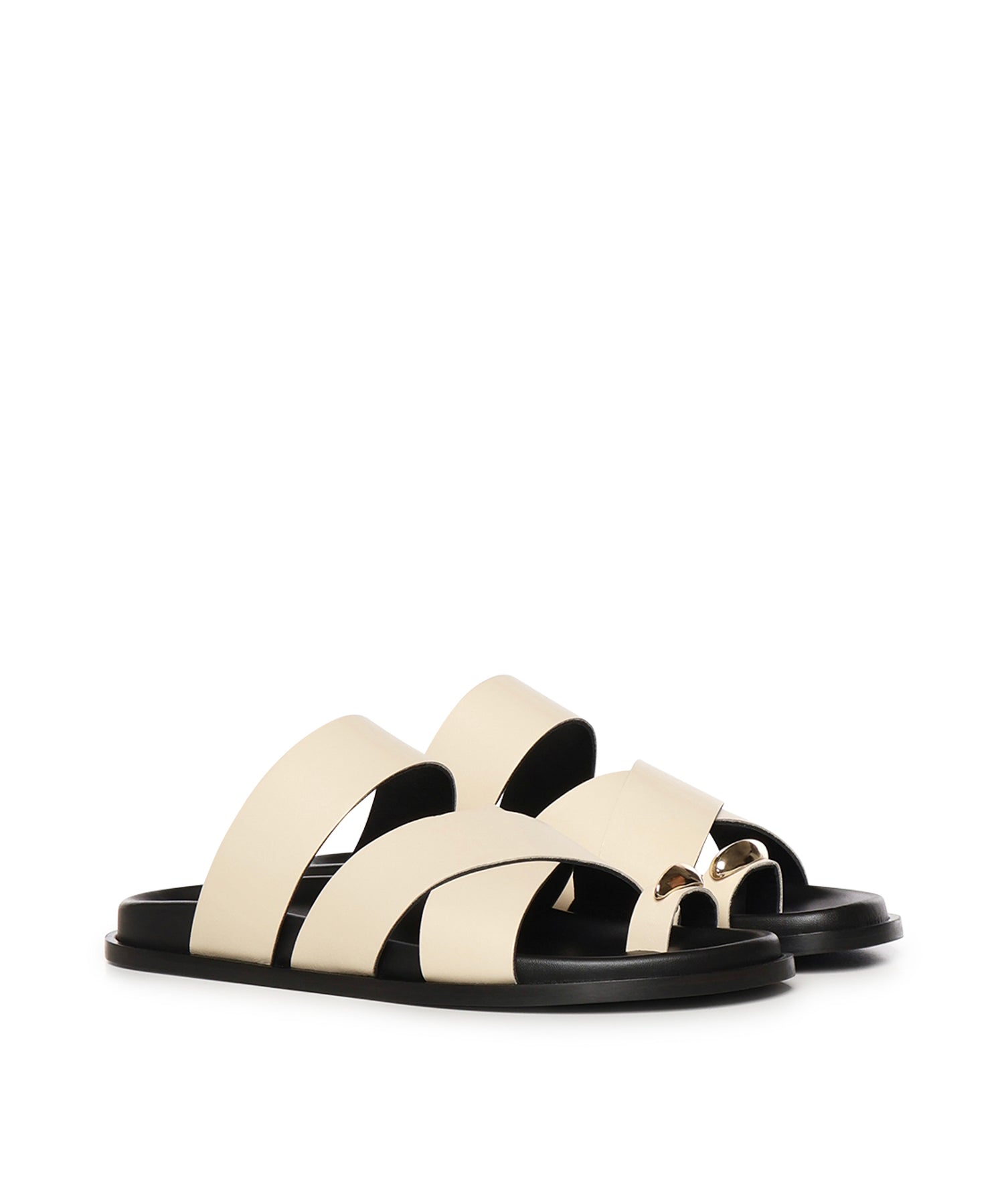 Sandali Plongè in pelle A57240 IVORY CARMENS 