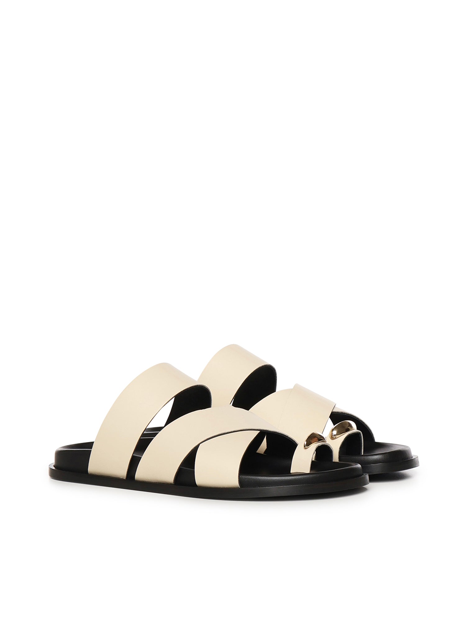 Sandali Plongè in pelle A57240 IVORY CARMENS 