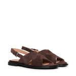 Sandali Étoile Cross in suede A57268 MORO CARMENS 
