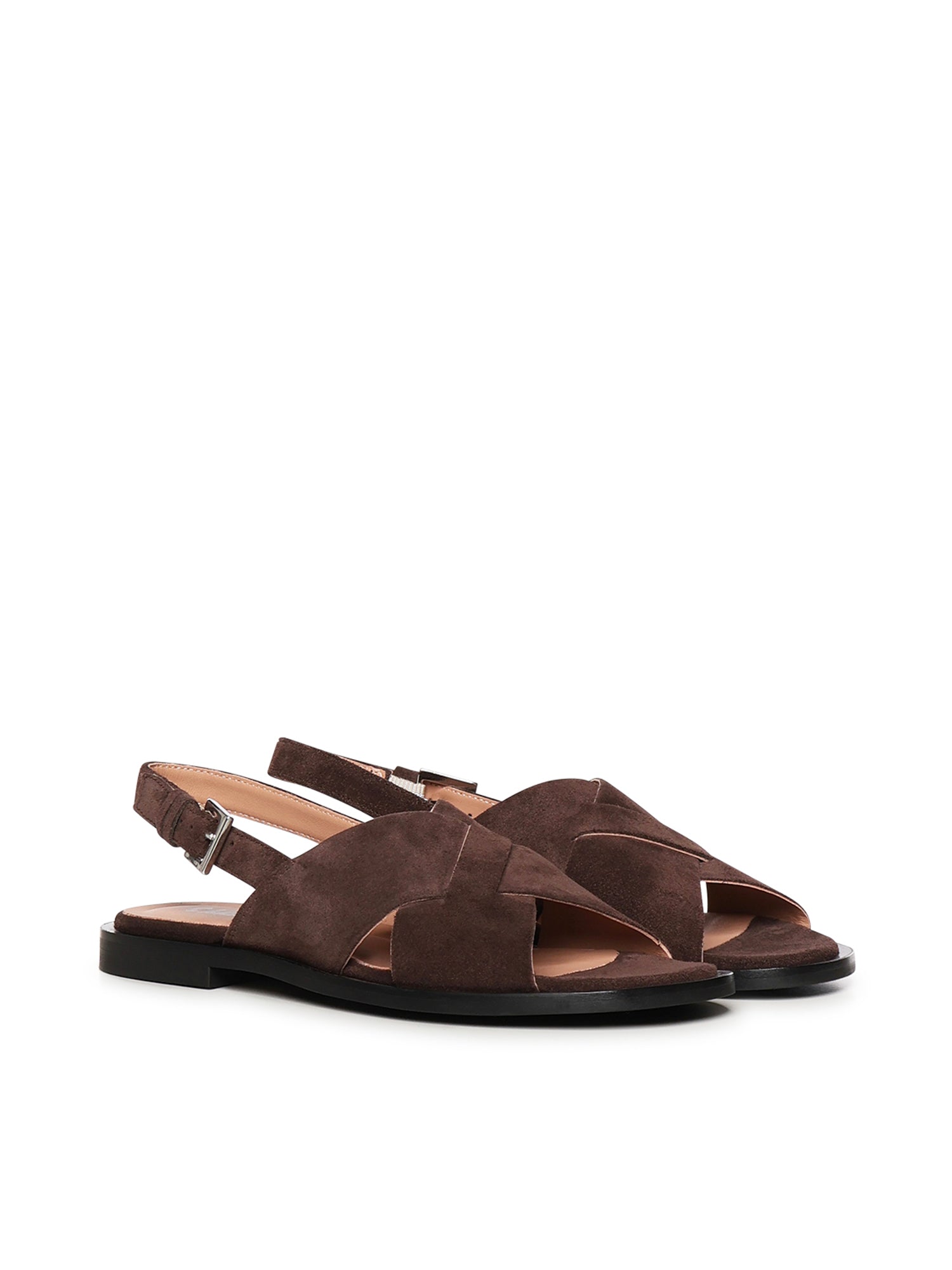 Sandali Étoile Cross in suede A57268 MORO CARMENS 
