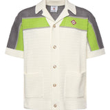 Camicia a righe all'uncinetto MSP26KW1207 01 CASABLANCA 