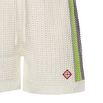 Shorts a righe all'uncinetto MSP26KW1208 01 CASABLANCA 