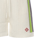 Shorts a righe all'uncinetto MSP26KW1208 01 CASABLANCA 