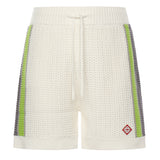 Shorts a righe all'uncinetto MSP26KW1208 01 CASABLANCA 
