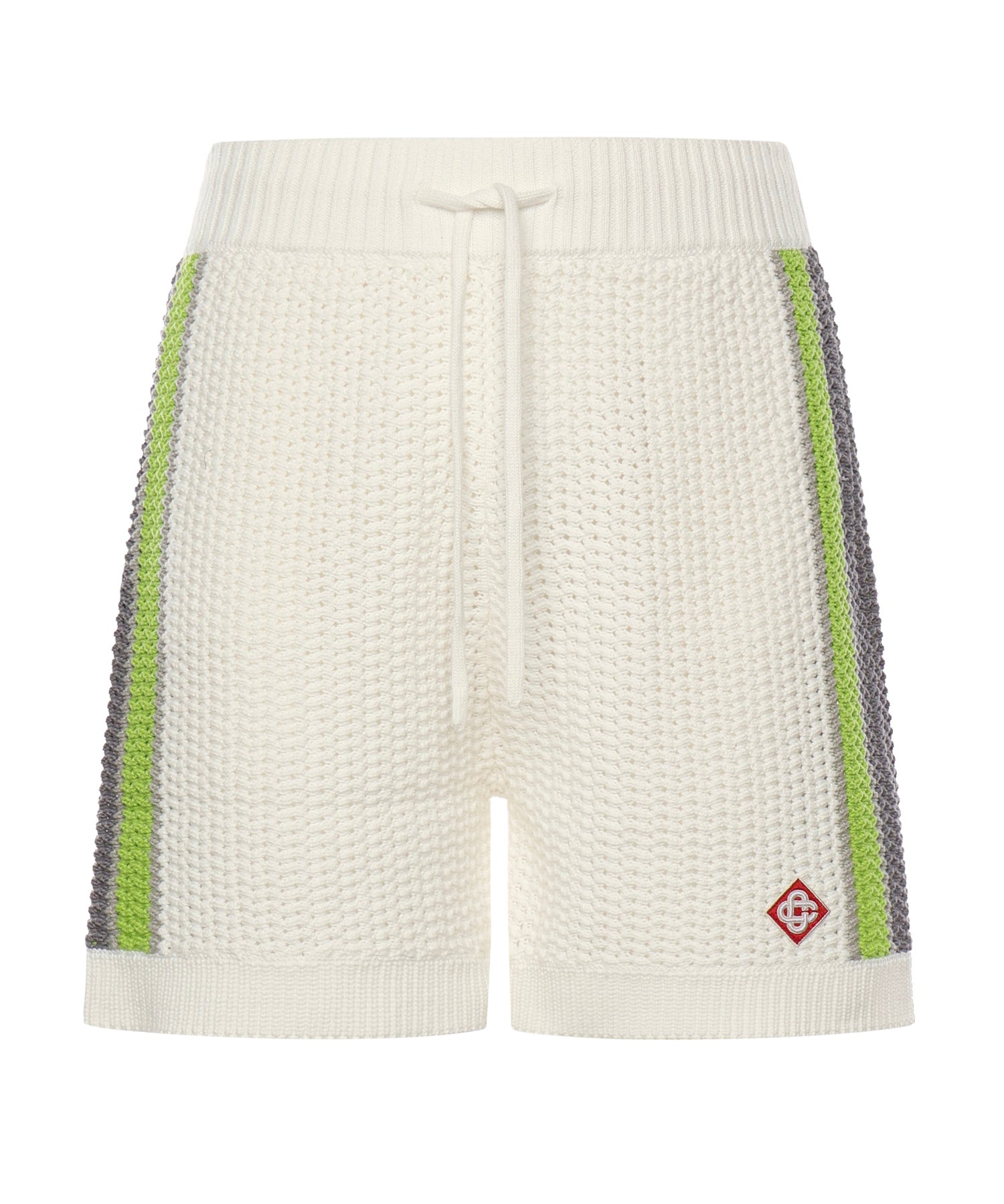 Shorts a righe all'uncinetto MSP26KW1208 01 CASABLANCA 