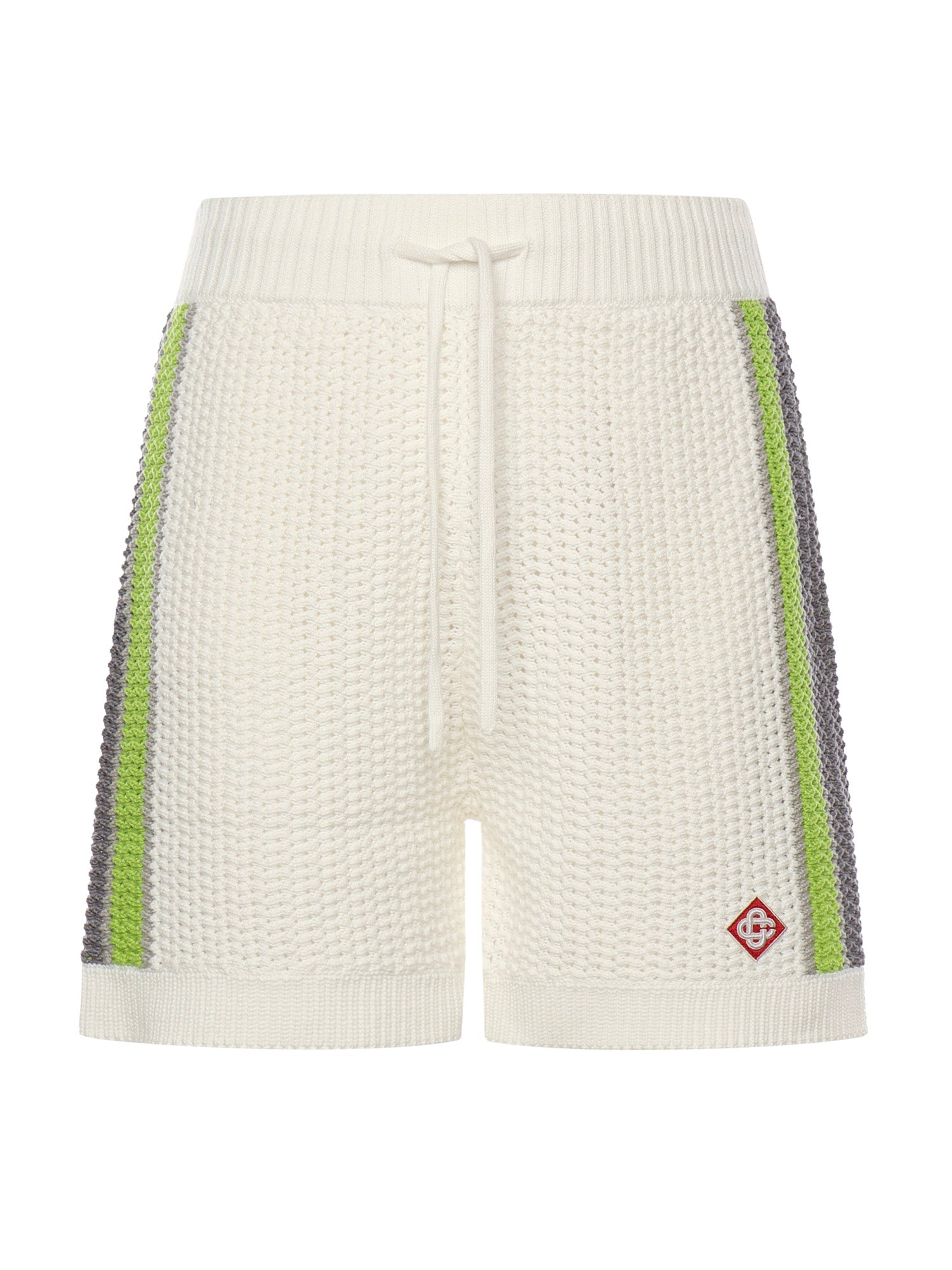Shorts a righe all'uncinetto MSP26KW1208 01 CASABLANCA 